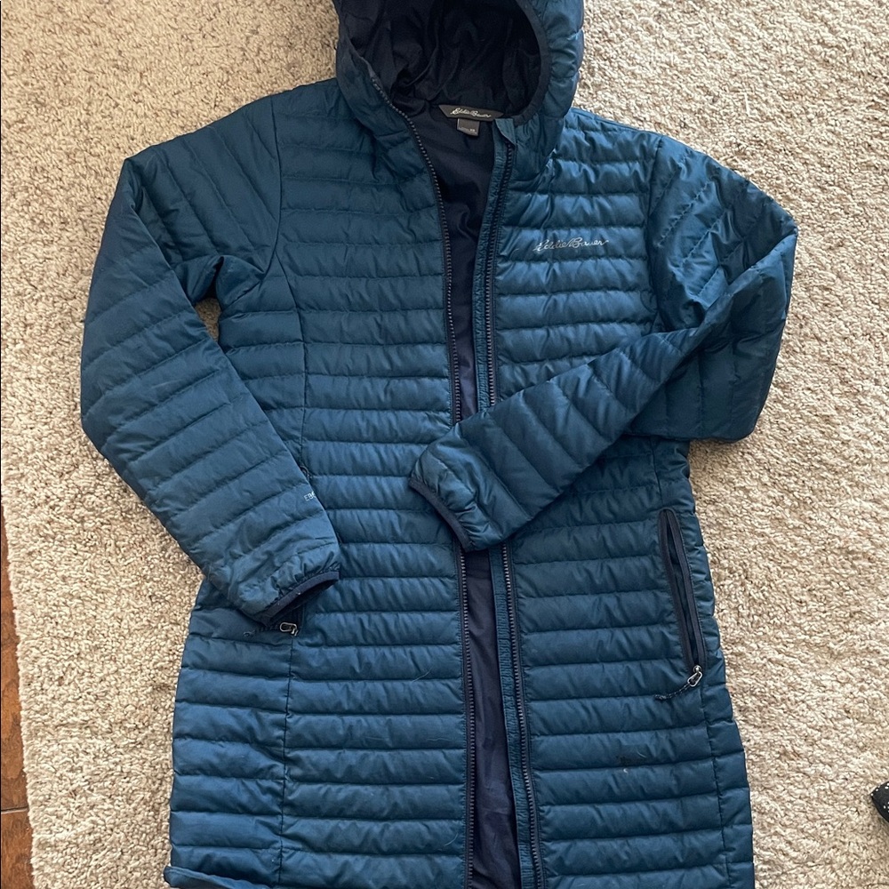 Eddie Bauer Women's Navy Puffer Coat